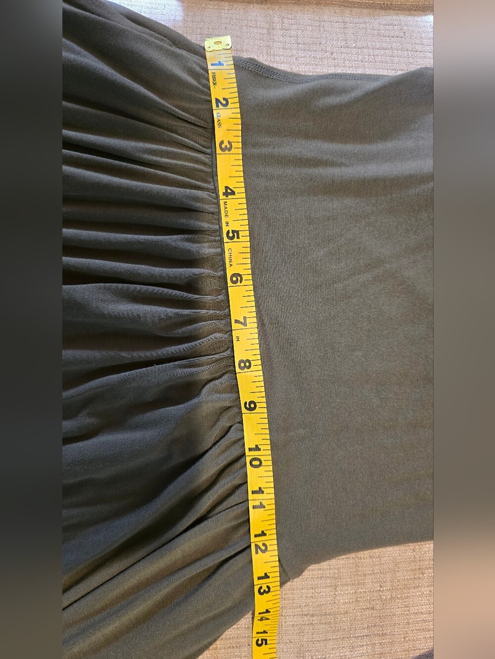 Sleeveless Olive Green Scoop-Neck Jumpsuit - Picture 9 of 10